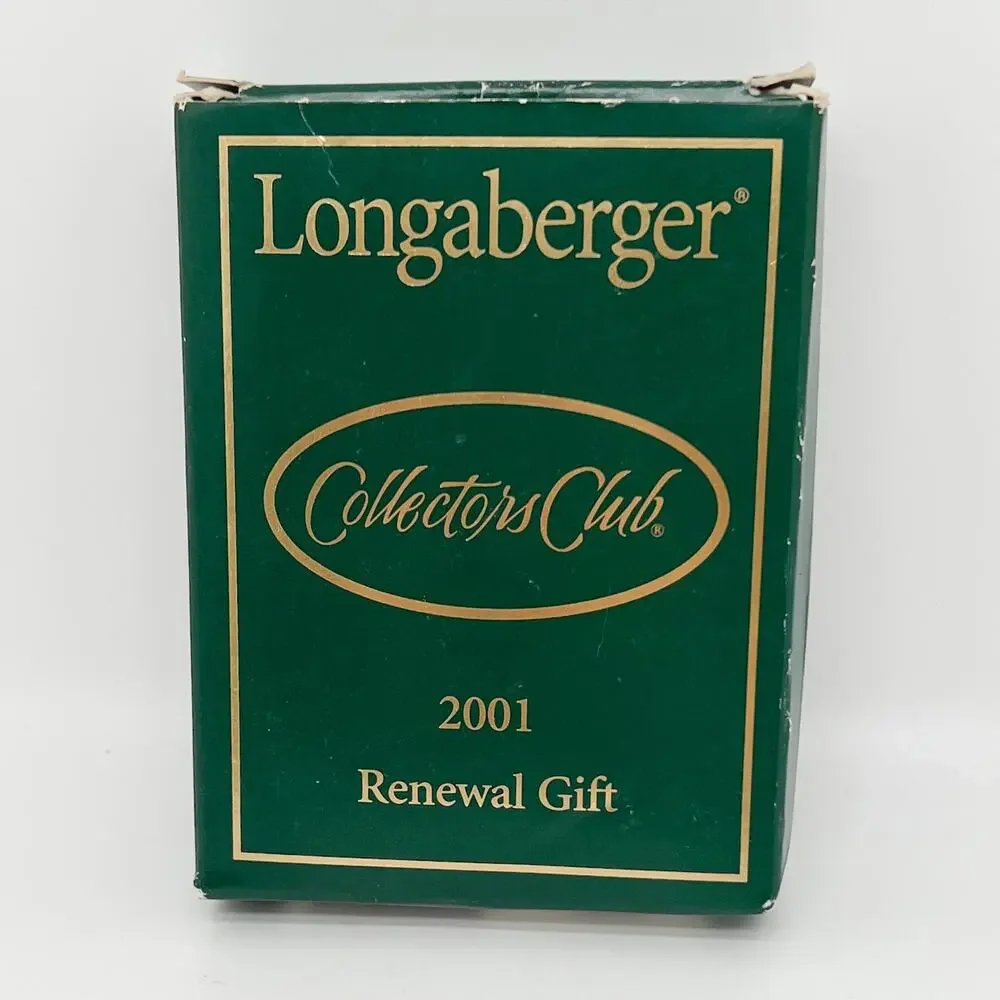 Vintage New in Box Longaberger Collectors Club 2001 Renewal Gift Picture Frame